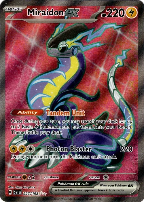 Producto - Miraidon ex - 227/198 - Scarlet and Violet - Holo