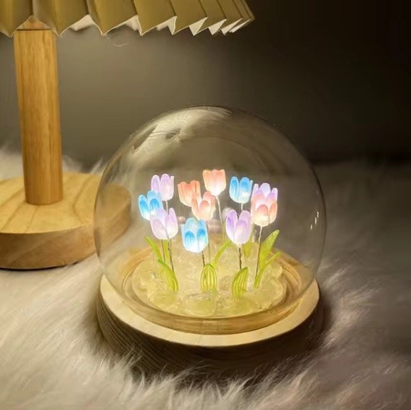 Producto - Luz Led Nocturna De Tulipan A Pilas Decoracion Souvenir