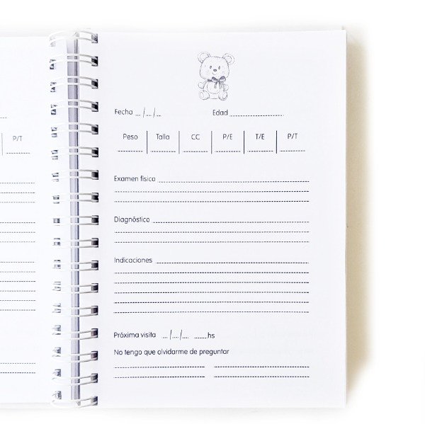 Producto - Cuaderno Pediatrico Animalitos Nórdicos Verde - 2