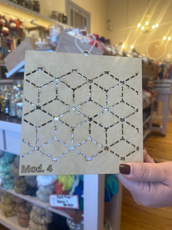 Producto - Plantilla Sashiko x Unidad Tamaño 15 x 15 cm