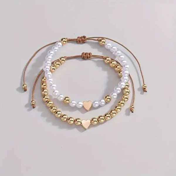 Producto - Pulsera perlas corazón