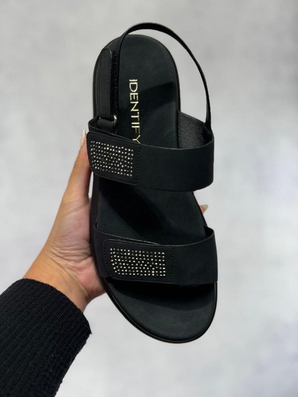 Producto - SANDALIA SASHA NEGRA STRASS 3 ABROJOS - 0