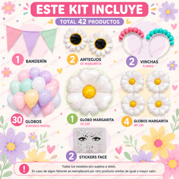 Producto - Kit Deco Cotillón Primavera - 1