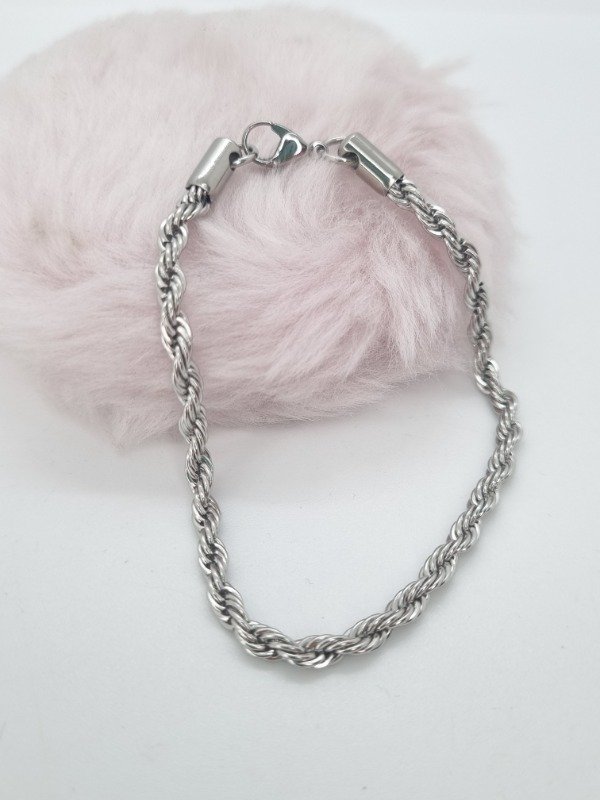 Producto - Pulsera acero quirurgico torsada TUR8 20cm