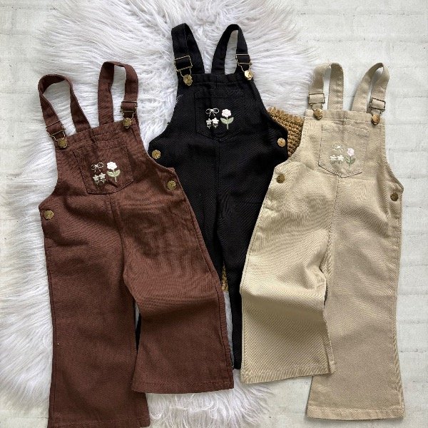 Producto - Jardinero de gabardina color BEIGE talles hasta 4 años