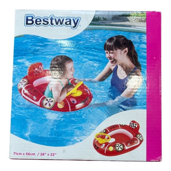 Producto - SALVAVIDAS AUTITO ROJO BESTWAY