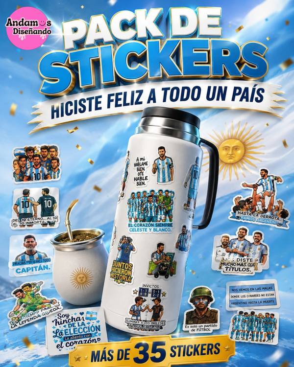 Producto - PACK DE STICKER. HICISTE FELIZ A TODO UN PAÍS