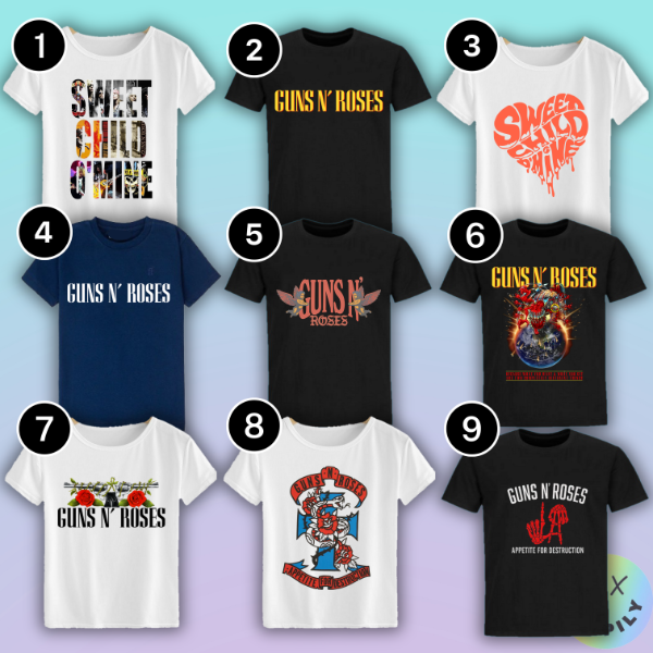 Producto - Remeras Guns n Roses #1(varios modelos)