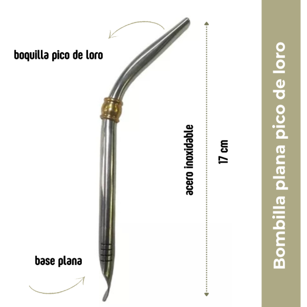 Producto - Bombilla plana pico de loro