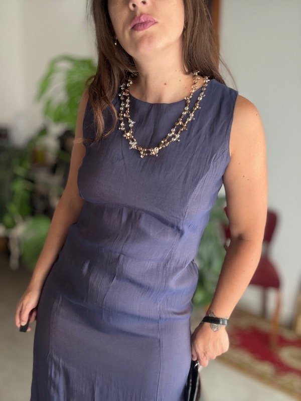 Producto - Vestido tornasol azul