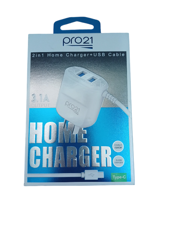 Producto - CARGADOR PRO 21 3.1A TYPE-C