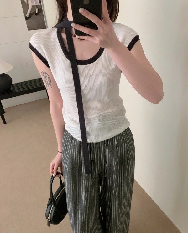 Producto - Top Knit Bicolor