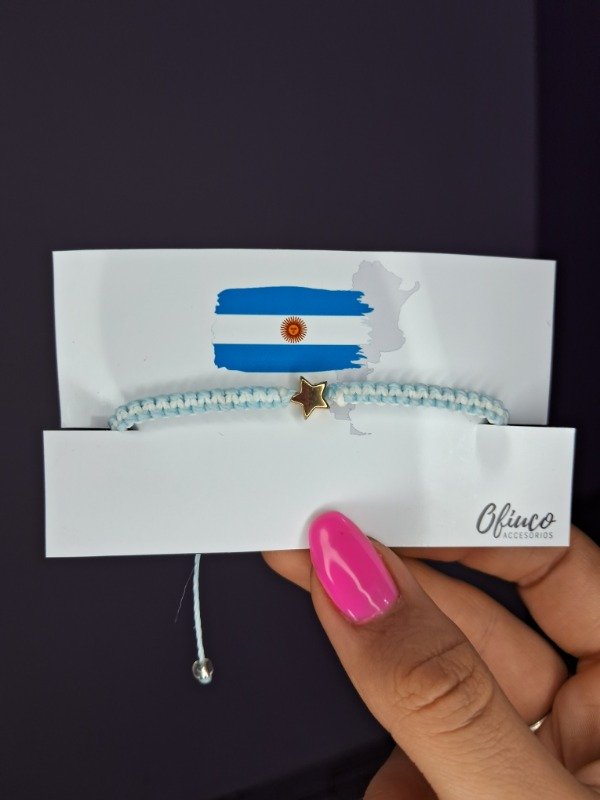 Producto - Pulsera Arg estrella dorada