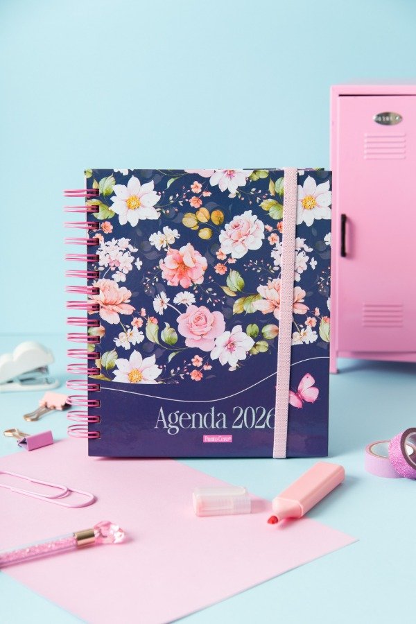 Producto - Agenda PREMIUM - FLORES AZUL