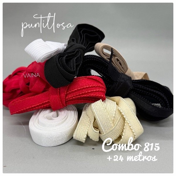 Producto - Combo 815- Elástico Surtido +24 metros
