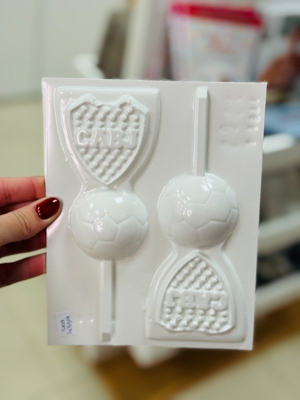 Producto - Molde acetato para paletas de Boca Juniors