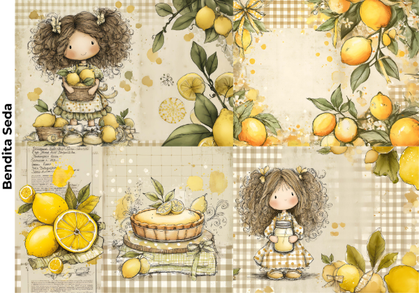 Producto - Bendita Seda 022 Niñas y limones 2