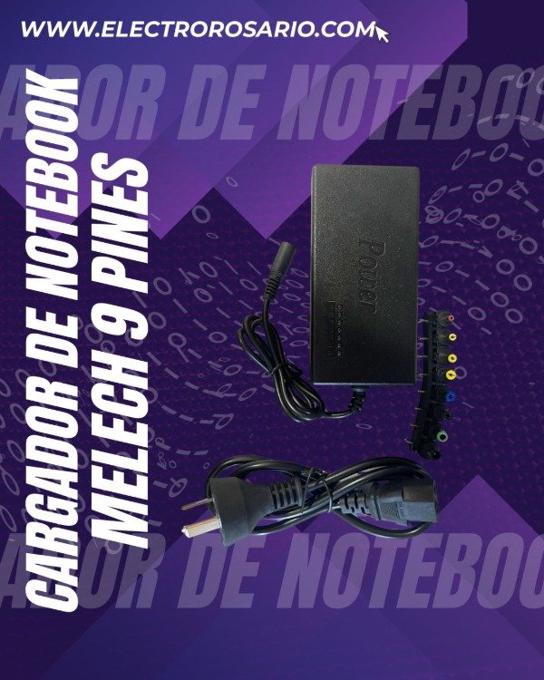 Producto - CARGADOR DE NOTEBOOK MELECH 9 PINES