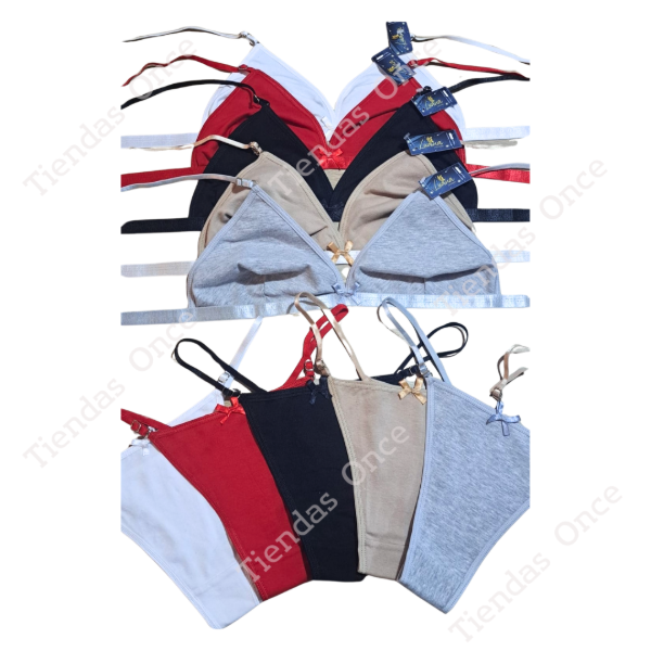 Producto - Conjunto bralette algodon - Por docena