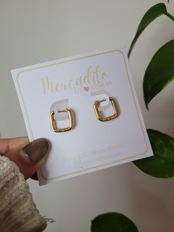 Producto - Argollas cub doradas