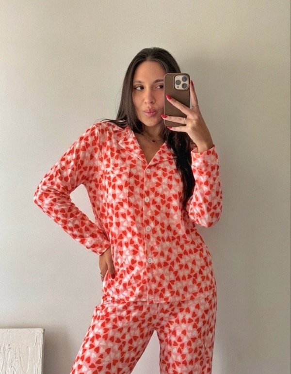 Producto - Pijama Camisero Mila Red Modal Soft