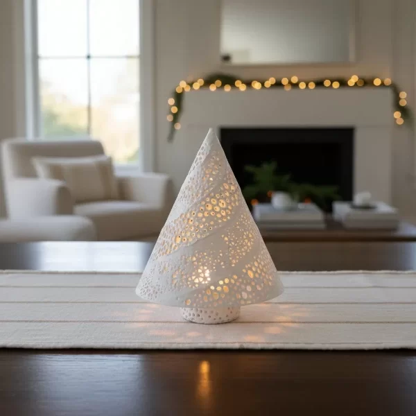 Producto - Pinito Navideño Cono Con Vela Led