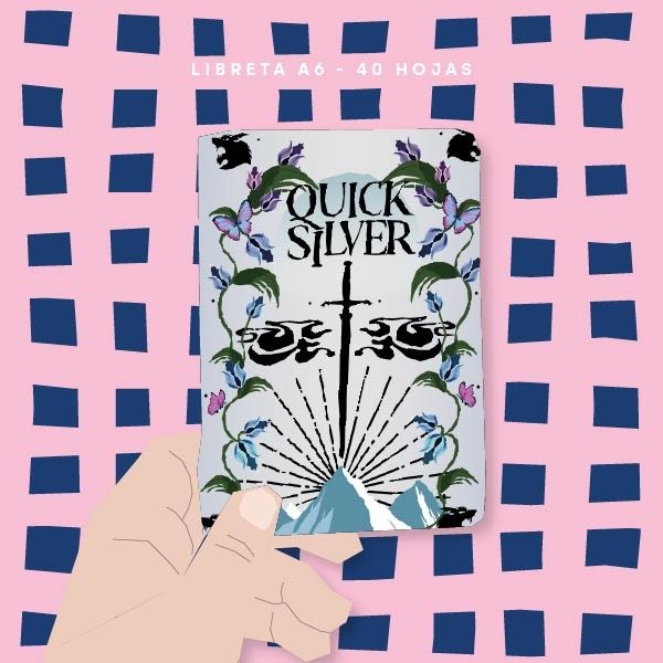 Producto - LIBRETA A6 - quicksilver - laminado holográfico