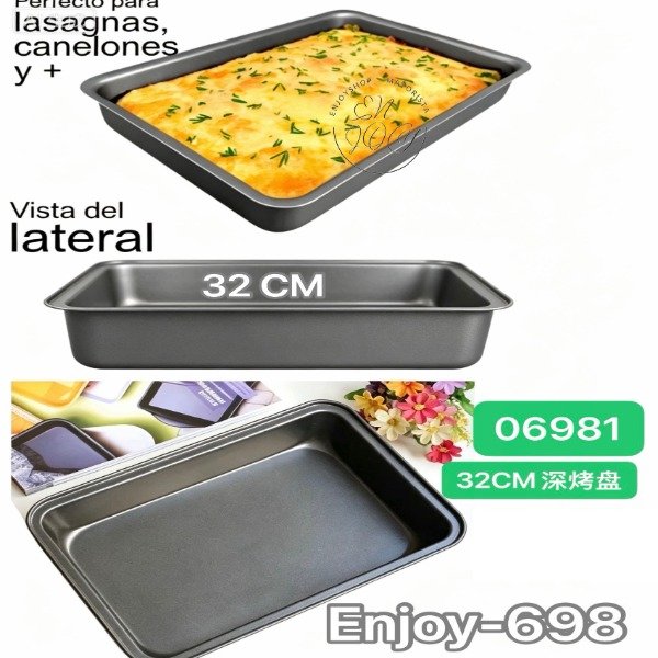Producto - MOLDE BANDEJA HONDO DE HORNO TORTERA 32CM ENJOY698