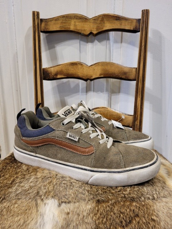 Producto - Zapatillas VANS marrones detalles azules y tostados- Talle 42- PRECIO: 90X