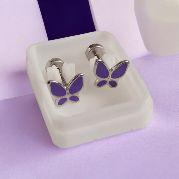 Producto - Abridor acero mariposa violeta