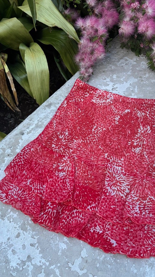 Producto - Falda Roja con volados t40 - 2