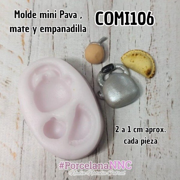 Producto - Molde mini Pava mate y empanadilla COMI106