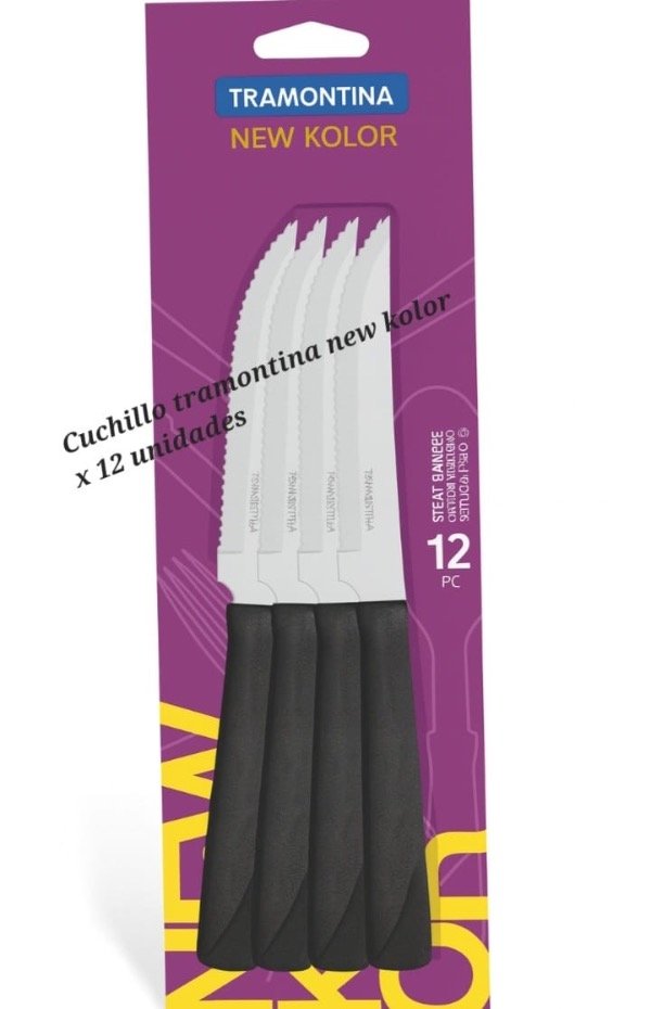 Producto - CUCHILLOS TRAMONTINA NEW KOLOR X12