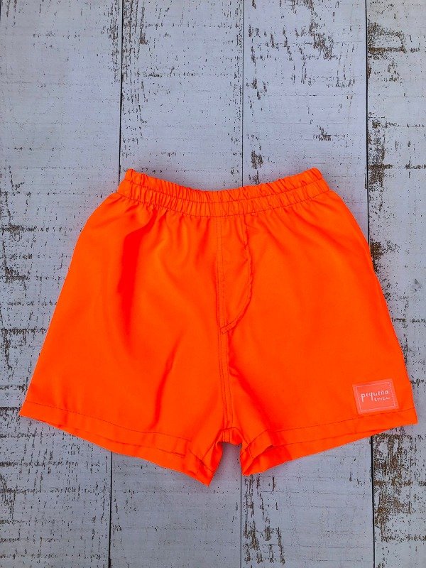 Producto - Short de Baño liso Naranja
