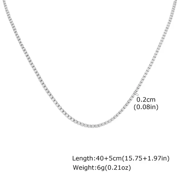 Producto - Gargantilla Tenis Siver - 2
