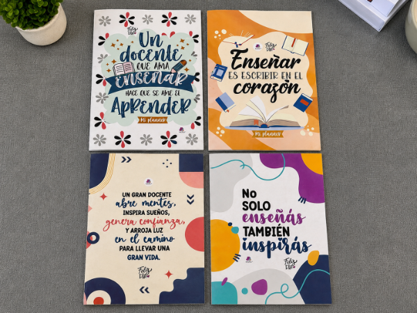 Producto - KIT DIA DEL MAESTRO AGENDA 2027 BLOCK, PLANNER Y PIN SURTIDO - 5