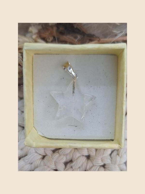 Producto - Dije estrella "Cuarzo cristal"