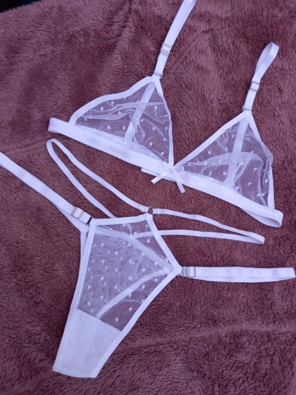 Conjunto de microtul blanco t.90
