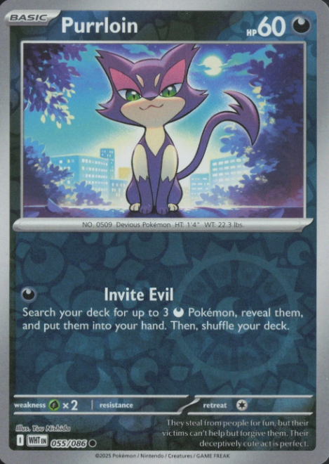 Producto - Purrloin - 055/086 - White Flare - Reverse Holo