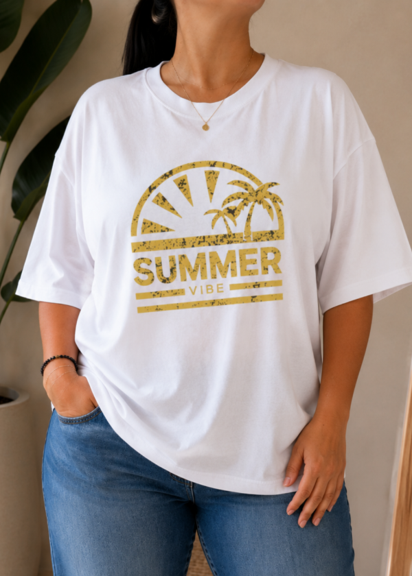 Producto - Remeron Oversize Blanco T5 (Summer Vibe)