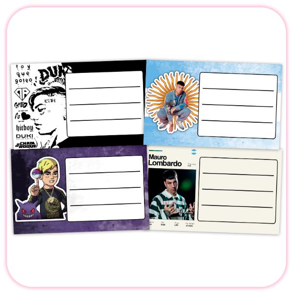 Producto - Kit Imprimible Etiquetas para Cuaderno DUKI