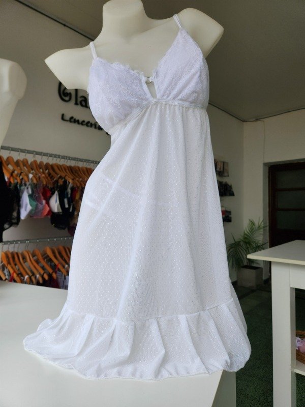 Producto - Camisolín de microtul y encaje - 5380