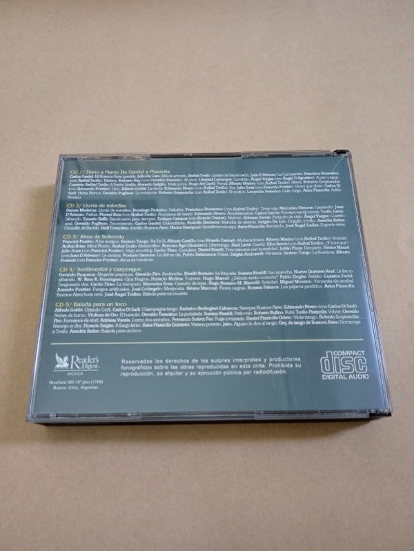 Producto - Tango alma y canción de Buenos Aires - Artistas varios - Reader's Digest S/F - 1