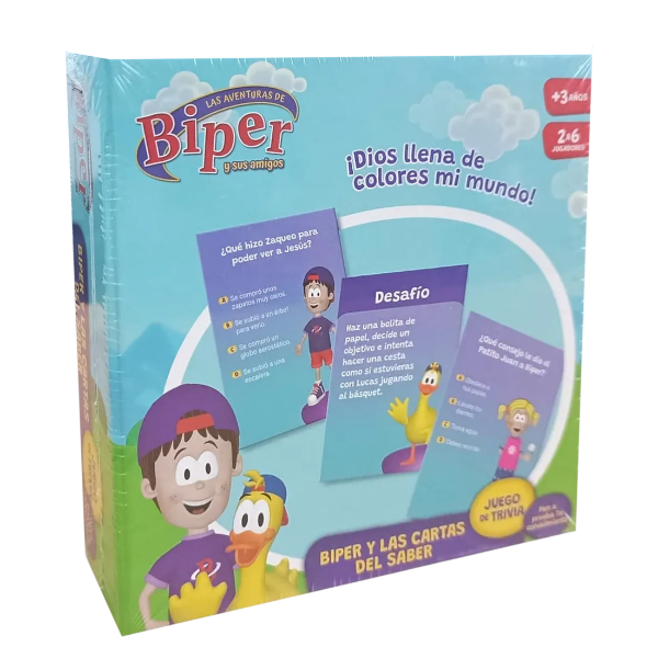 Producto - PARA NIÑOS Juego Biblico Trivia Biper Y Las Cartas Del Saber (X1 UNIDAD)