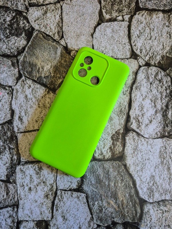 Producto - Funda silicone case Xiaomi Redmi 12c verde flúor
