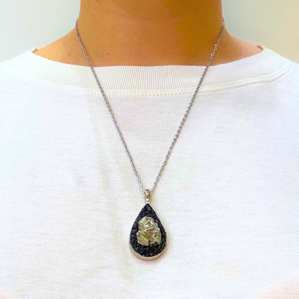 Producto - Collar turmalina con pirita