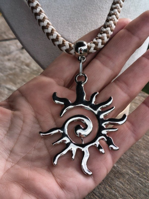 Producto - Collar dije sol espiral - 2