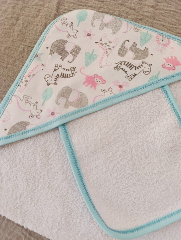 Producto - Toallón con babita - Turquesa