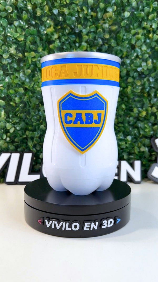 Producto - JARRA BOTELLA CORTADA 500ML BOCA JUNIORS LOGO 2025