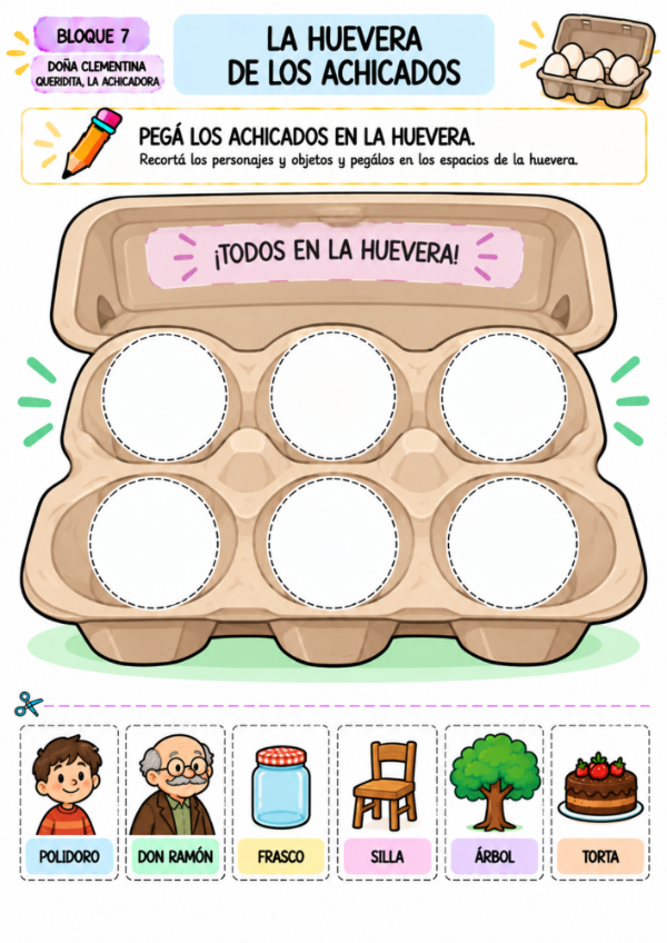 Producto - LEO, UNO Y ESCRIBO: Cuadernillo de Alfabetización Inicial y Recortables - 15